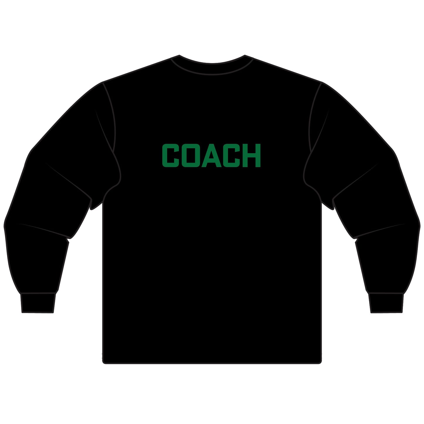 Coach's - Unisex Long Sleeve T-Shirt - gymcats - grn