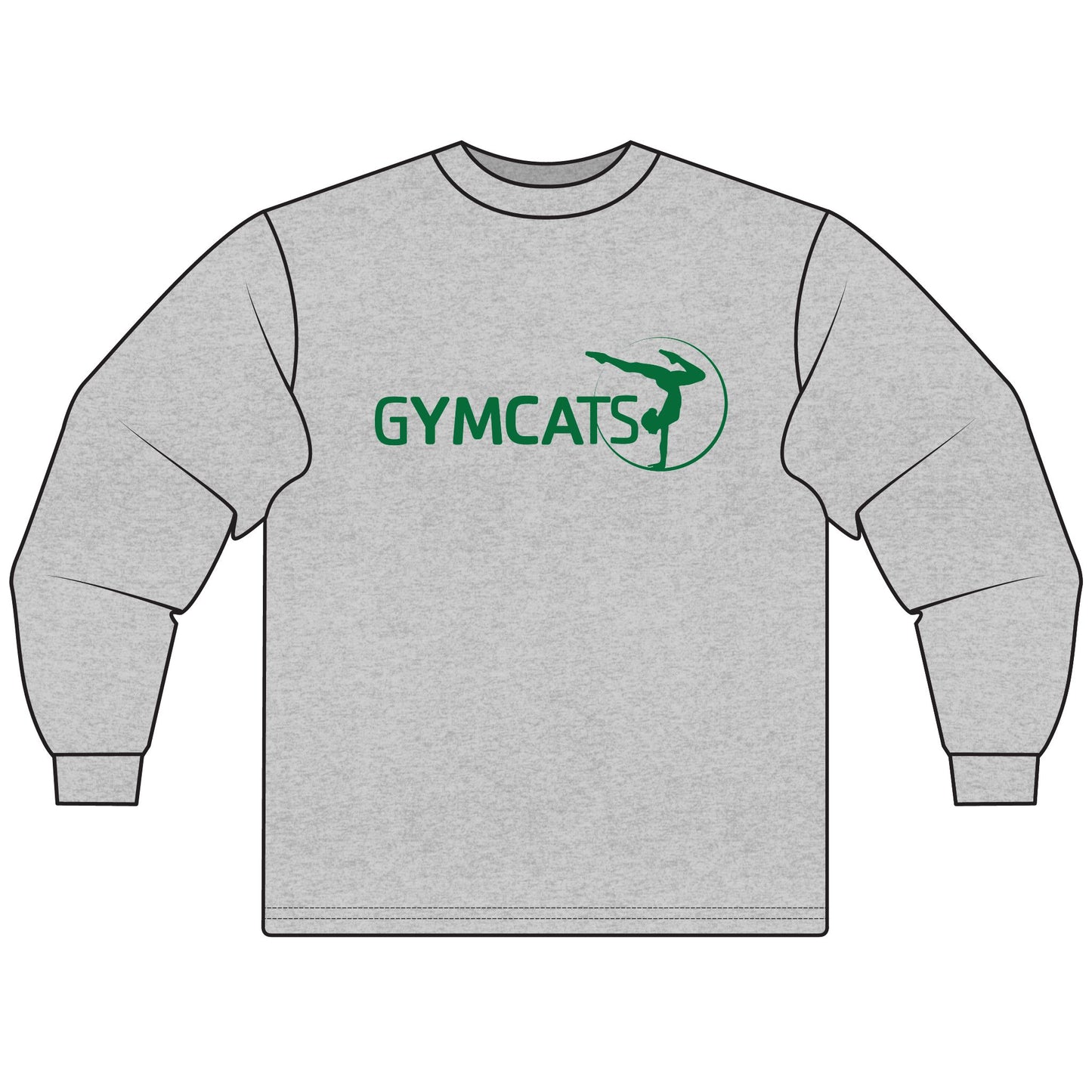 Coach's - Unisex Long Sleeve T-Shirt - gymcats - grn