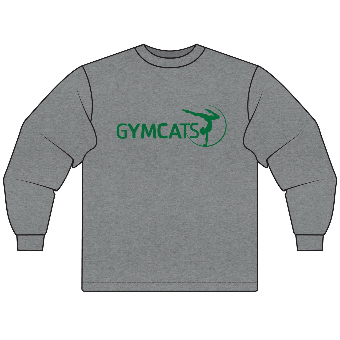 Coach's - Unisex Long Sleeve T-Shirt - gymcats - grn
